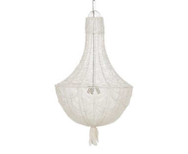 Hamptons Knit Chandelier- Small / White